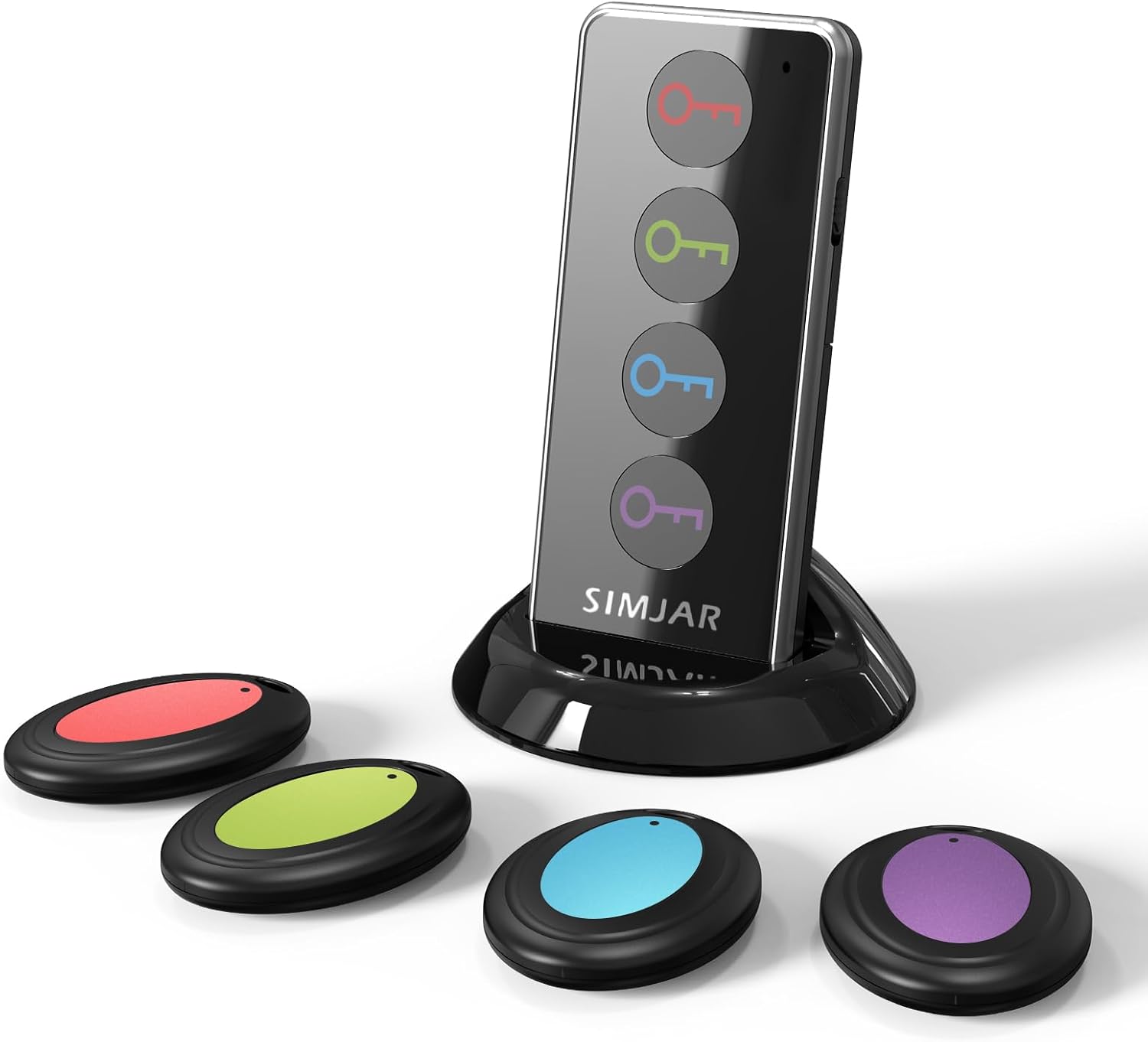 Key Finder with Up to 131ft Working Range in Open Space, Simjar Wireless Remote Control RF Key Finder Locator for Keys Wallet Phone Glasses Luggage Pet Tracker