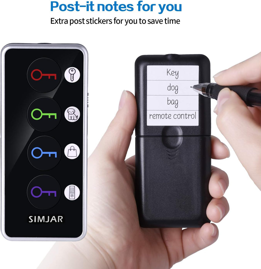 Key Finder with Up to 131ft Working Range in Open Space, Simjar Wireless Remote Control RF Key Finder Locator for Keys Wallet Phone Glasses Luggage Pet Tracker